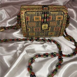 Mary Frances Beaded Geometric Mini Bag